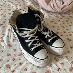 BLACK PLATFORM CONVERSE (S6)